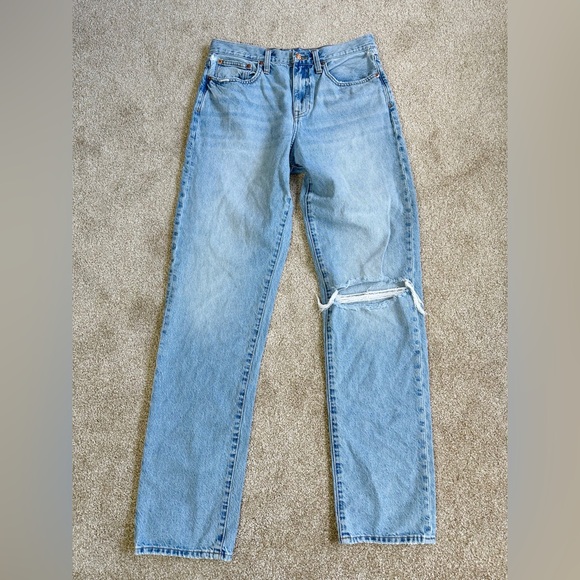 J. Crew Denim - J. Crew Light Blue Slouchy Boyfriend Distressed Jeans Size 6/28